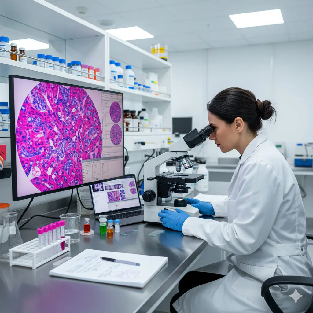 Imagem ilustrativa de Exame histopatológico veterinário