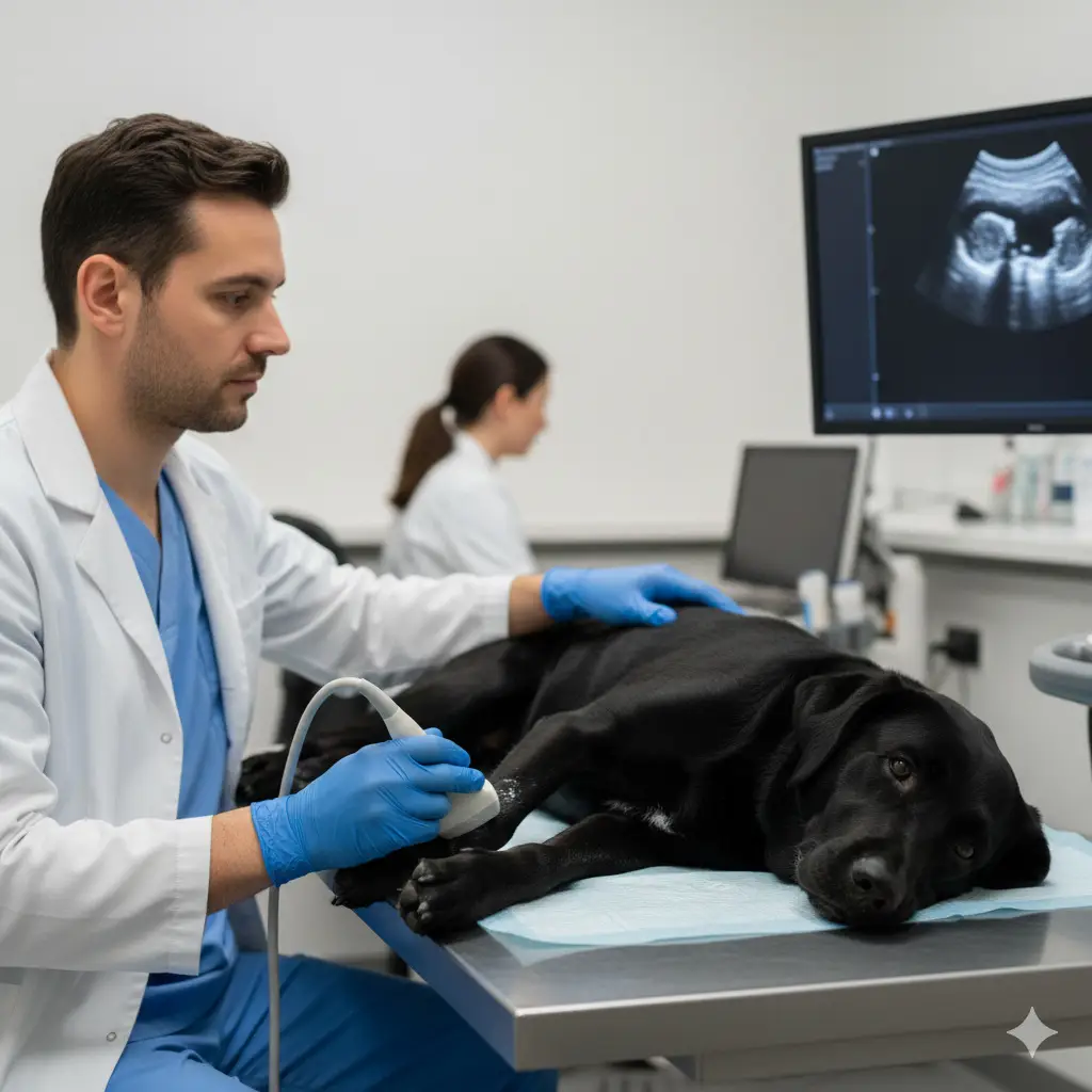 Imagem ilustrativa de Ultrassom musculoesquelético bilateral em animais